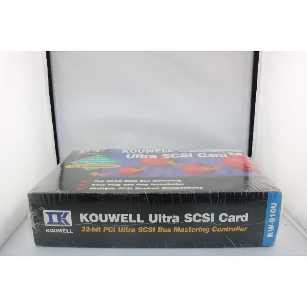 New in Box Kouwell KW-910U Ultra SCSI Card Vintage 32-bit PCI expansion adapter